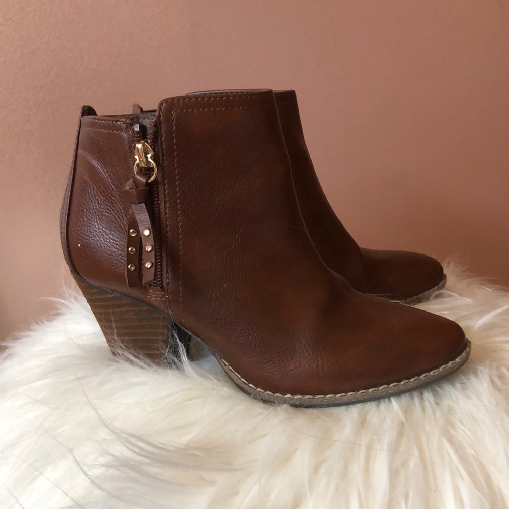 Tan booties